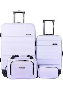 Travelers Club Austin 4 Piece Hardside Luggage Set