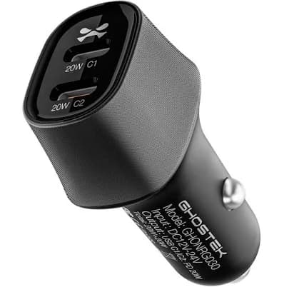 NRGcar USB-C Fast Charging Car Charger