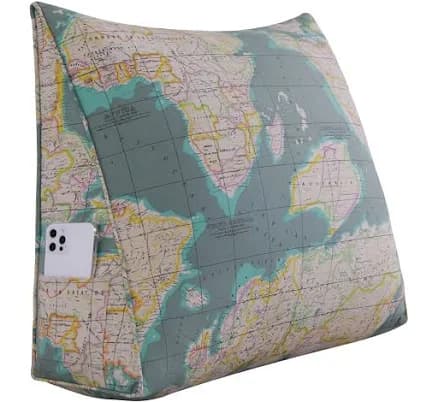 WOWMAX Backrest Wedge Reading Pillow Headboard