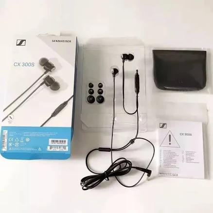 Sennheiser CX300S In Ear Headphones with One-Button Smart Remote-Black