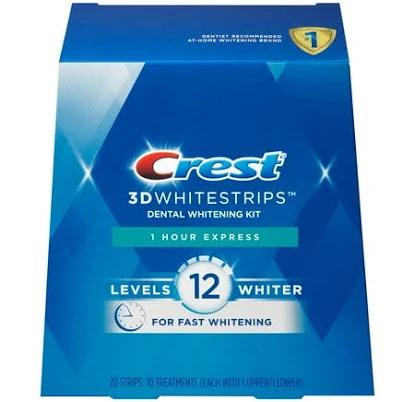 Crest 3D Whitestrips 1 Hour Express Dental Whitening Kit