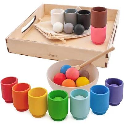 Ulanik Balls in Cups Toddler Montessori Toys