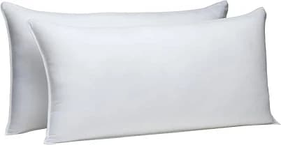 Amazon Basics Down-Alternative Pillows, Soft Density for Stomach and