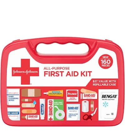 Johnson & Johnson First Aid Kit 160 CNT All Purpose