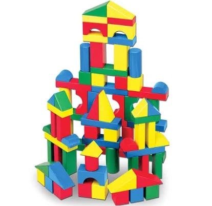 Melissa & Doug 100 Wood Blocks Set