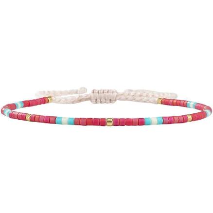 KELITCH Crystal Shell Beaded Boho-color Friendship Bracelets