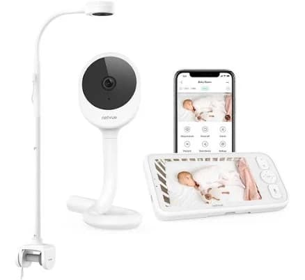 Netvue Peekababy Baby Monitor | 5" Screen & 1080P HD Camera | Sound and Montion Detection | Multi-installation