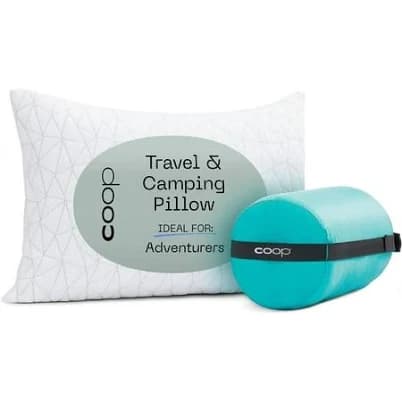 Coop Home Goods Adjustable Travel and Camping Pillow