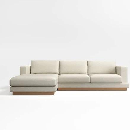 Crate & Barrel Tidal 2-Piece Sectional Sofa with Left-Arm Chaise