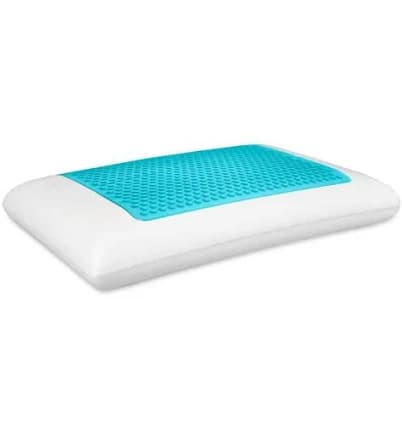 Comfort Revolution Blue Bubble Gel + Memory Foam Pillow