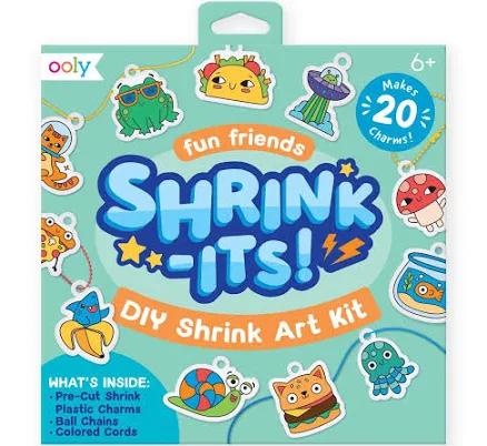 OOLY Shrink-Its! DIY Shrink Art Kit Fun Friends