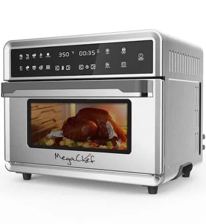MegaChef 10 in 1 Electronic Multifunction 360 Degree Hot Air Technology Countertop Oven