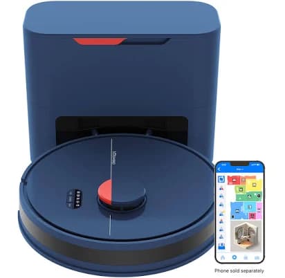 bObsweep Dustin Wi-Fi Self-Emptying Robot Vacuum and Mop