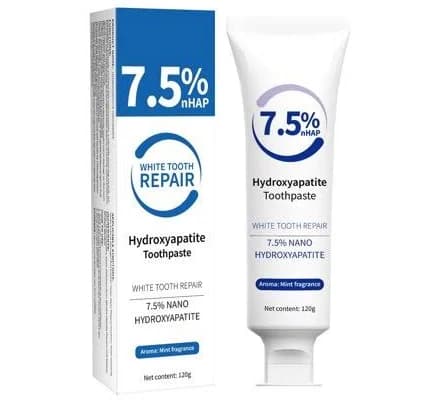 Hydroxyapatite Toothpaste for Enamel Protection, Fluoride-Free Formula with Gentle Mint, for Sensitive Teeth, Daily Protection, Long-Lasting Fresh