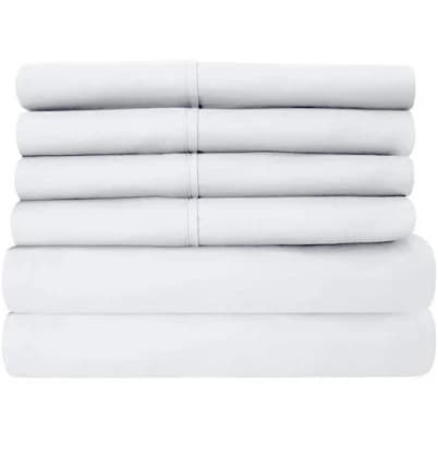 Luxury Home Ultra Soft 6-Piece Microfiber Sheet Set