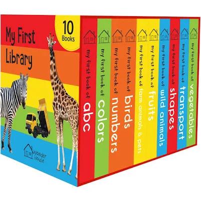 My First Library Boxset of 10 Board Books for Kids