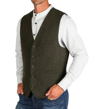 Mens Weston Trading Celtic Ranchwear Blended Wool Vest