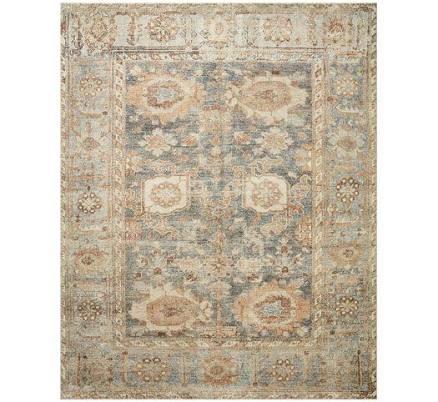 World Market Everly Blue and Tan Persian Style Area Rug