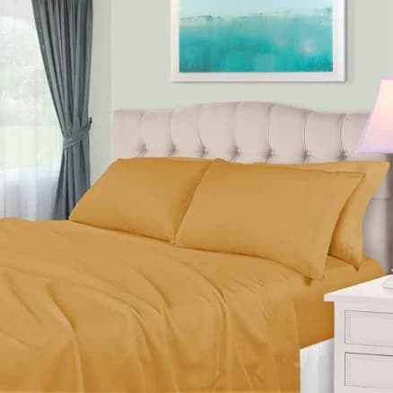 Blue Nile Mills Egyptian Cotton 650-Thread Count Solid Deep Pocket Sheet Set