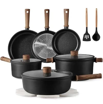 Carote 16pcs Nonstick Pots and Pans Set