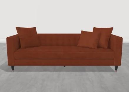 Sofas Tate IV 92" Mid-Century Modern Estate Sofa Fabric Solid