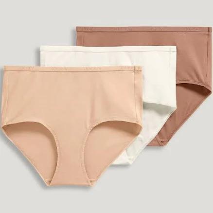 Jockey Women's Organic Cotton Stretch Logo Modern Brief