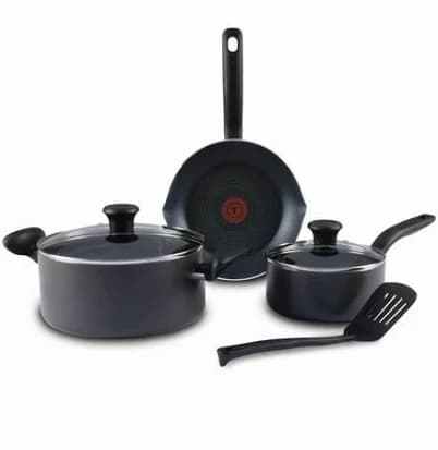 T-Fal Aluminum 6 Piece Cookware Set