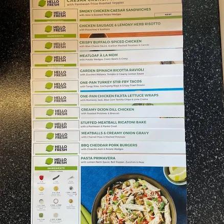 Custom Variety Pack HelloFresh Recipe Cards - Books | Color: White