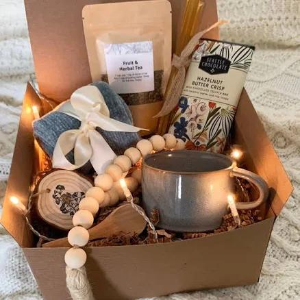 Self Care Package | Sympathy Gift | Spa Gift Basket for Women Espresso Beans / Mother