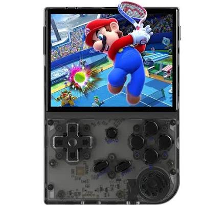 ANBERNIC RG35XX (2024 Version) Game Console - WhatGeek Transparent Black / 32GB+128GB