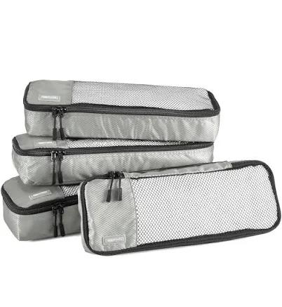 AmazonBasics Packing Cubes Slim 4-Piece Set