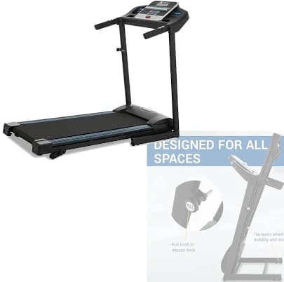 Black Folding Treadmill Tr150 Fitness Sporting Running Cardio