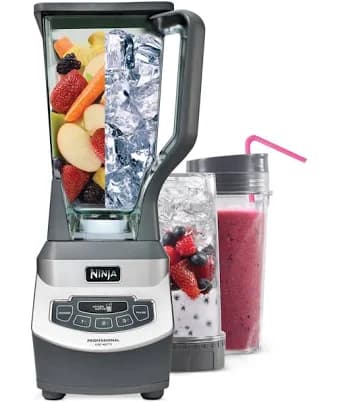 Ninja BL660 Professional Blender & Nutri Ninja Cups - STAINLESS