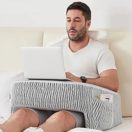 cooloo8 Lap Desk Pillow, Reading pillow for Lap, Work pillow for bed, Laptop pillow for lap, Laptop Stand for sitting in bed adult, Memory Foam Bed