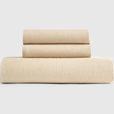 Quince European Linen Fitted Sheet Set