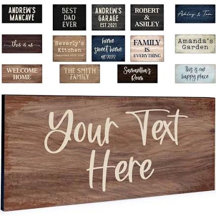 Personalized Signs for Home