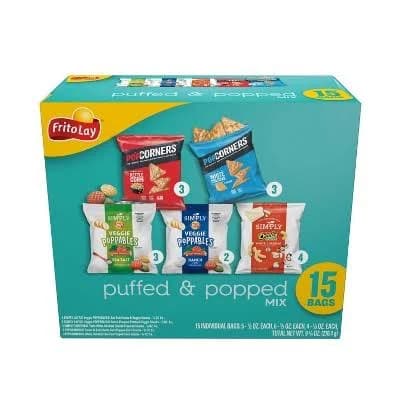 Frito Lay Puffed & Popped Mix 15 Bags