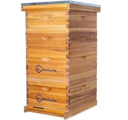 BeeCastle Hives Precision Crafted 10 Frame 4 Layer Beehive