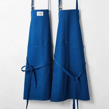 Williams Sonoma Classic Solid Logo Apron, Bright Blue