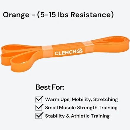 Clench Fitness 41 Inch Loop Resistance Bands Strong And Flexible