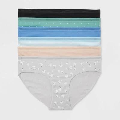 Auden Women's Cotton Stretch Bikini Underwear 6pk