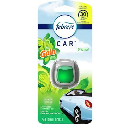 Febreze Car Air Freshener Vent Clip Gain Original Scent