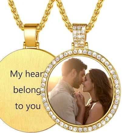 Personalized Stainless Steel Photo Necklace