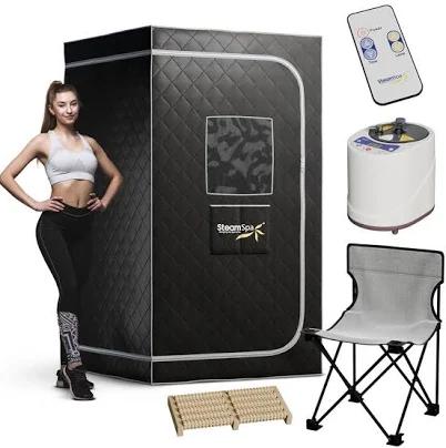 SteamSpa Portable 1-Person Home Steam Sauna with Digital Controller