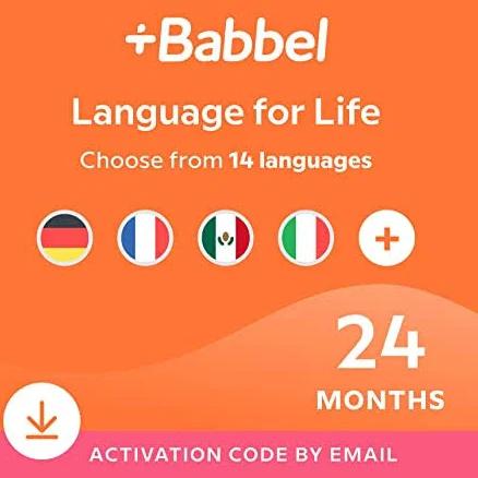 Babbel Language Learning Software (24 month subscription)