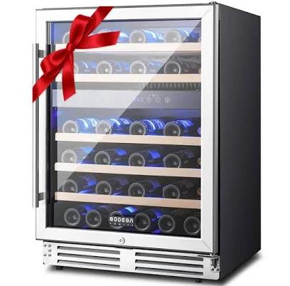 24 in. Dual Zone 46-Wine Bottles Beverage & Wine Cooler