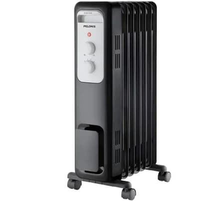 1,500-Watt Oil-Filled Radiant Electric Space Heater with Thermostat