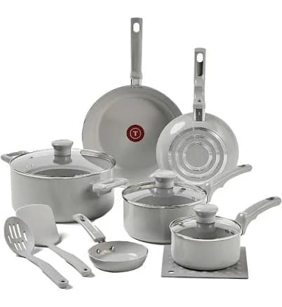 T-fal Essentials Ceramic Cookware Set