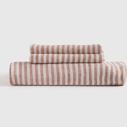 Quince European Linen Fitted Sheet Set