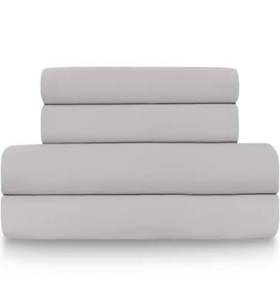 Color Remedy 4 Piece Cotton Blend Bed Sheets Set Light Weight